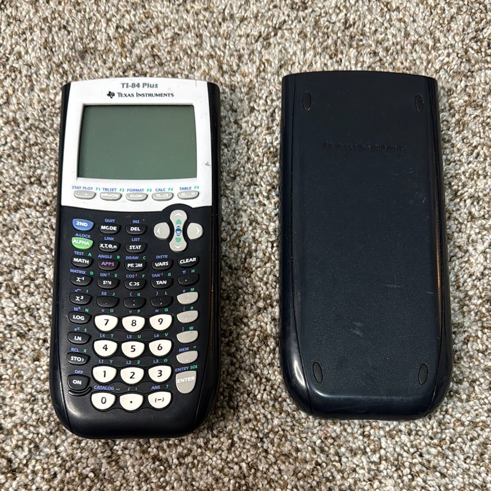 Texas Instruments TI-84 Plus Black and White Graphing Calculator
